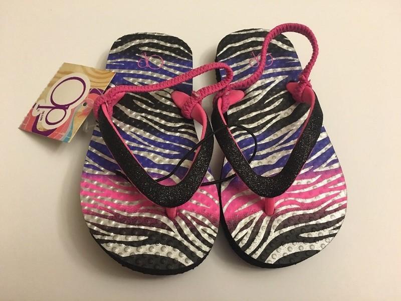 Toddler Girls Flip Flop Sandals Beachwear Water Shoes Size Small 5-6