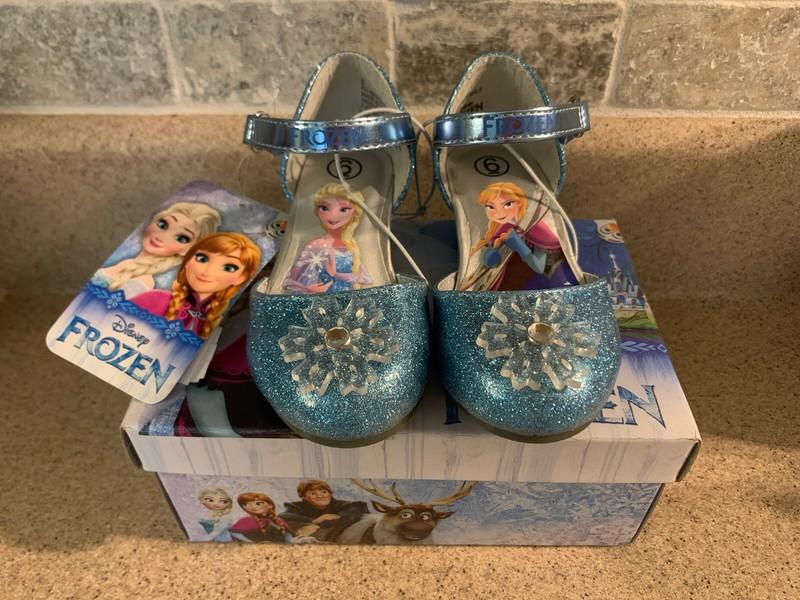 Toddler Girls' Frozen Dress Up Costume Ballet Dance Shoes Size 6