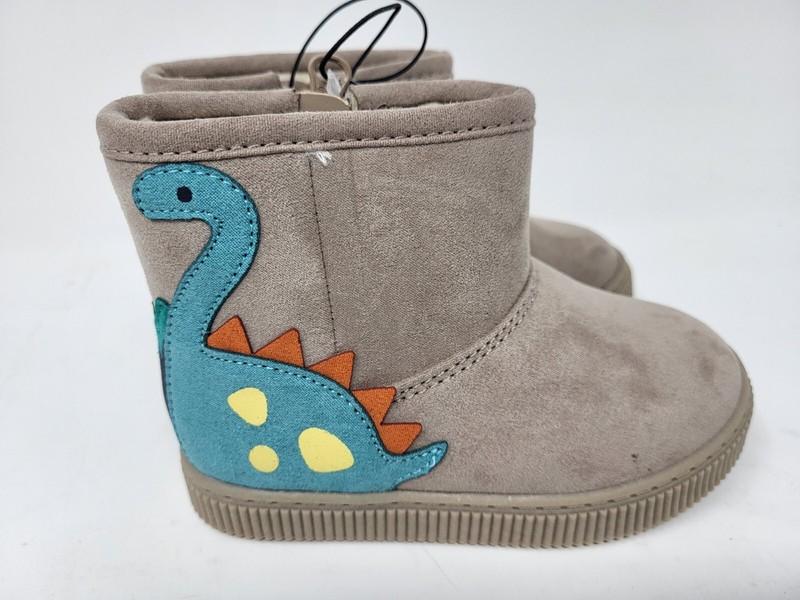 Toddler Girls' Vesper Dinosaur Zip Winter Shearling Boots Cat & Jack Size 7