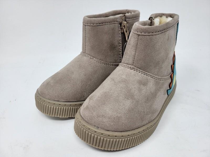 Toddler Girls' Vesper Dinosaur Zip Winter Shearling Boots Cat & Jack Size 7