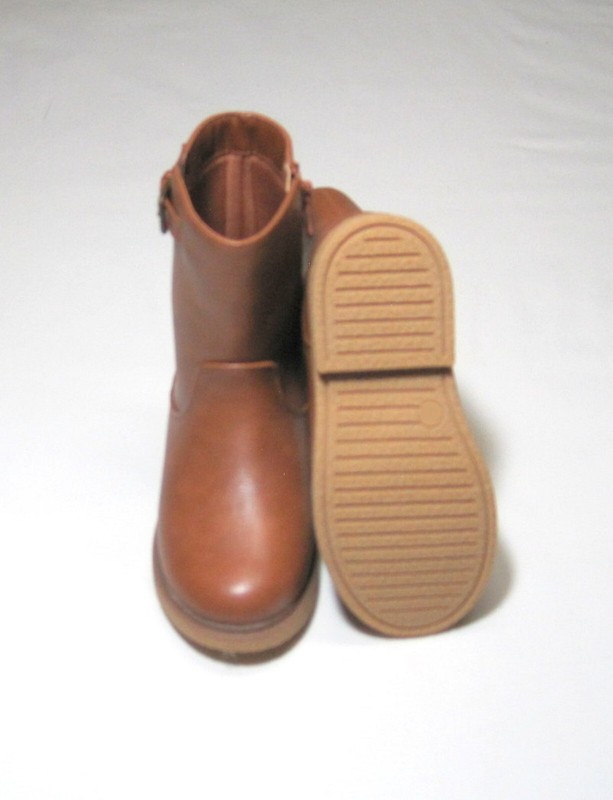 Toddler Girls Zipper Riding Boots Cognac NWT Cat & Jack