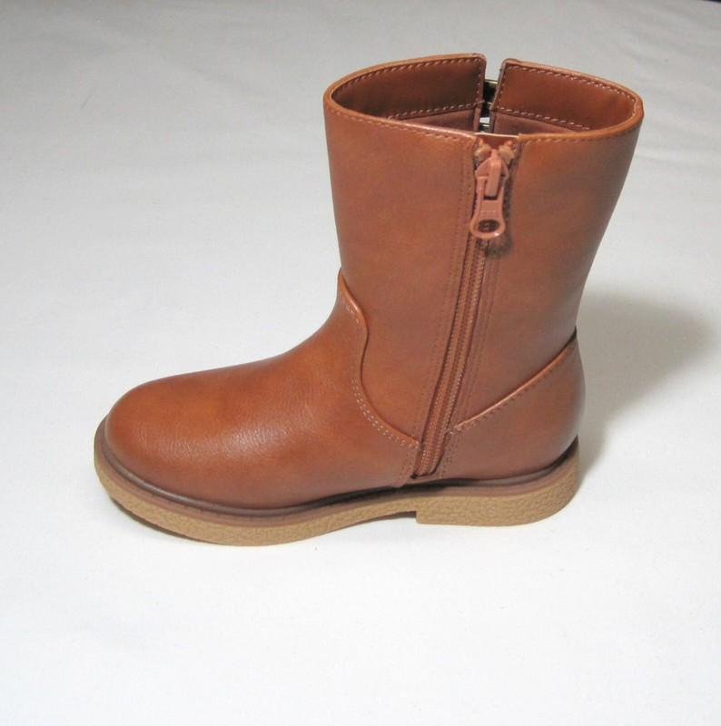 Toddler Girls Zipper Riding Boots Cognac NWT Cat & Jack