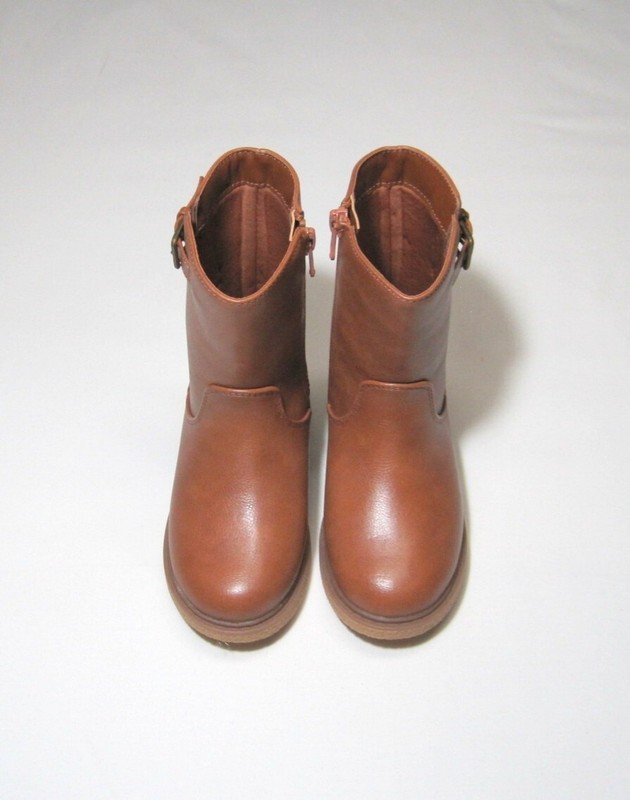 Toddler Girls Zipper Riding Boots Cognac NWT Cat & Jack