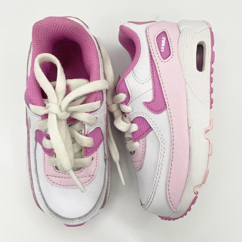 Toddler Nike Air Max 90 Sneaker Shoes Size 7C White/pink