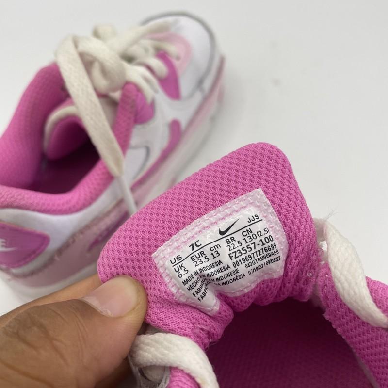 Toddler Nike Air Max 90 Sneaker Shoes Size 7C White/pink