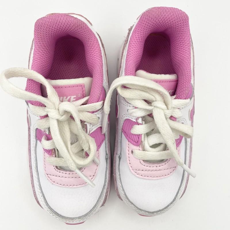 Toddler Nike Air Max 90 Sneaker Shoes Size 7C White/pink
