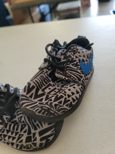 Toddler Nike Roshe Run Wolf 8C Todder Boy Black/gray/blue