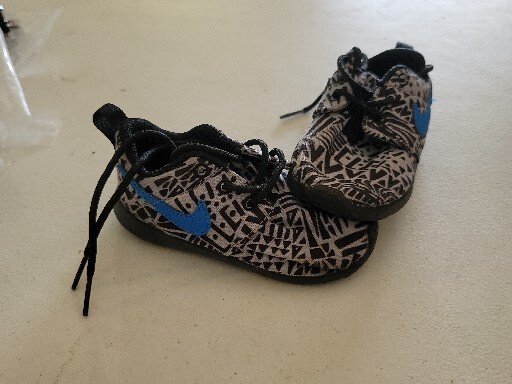 Toddler Nike Roshe Run Wolf 8C Todder Boy black/gray/blue