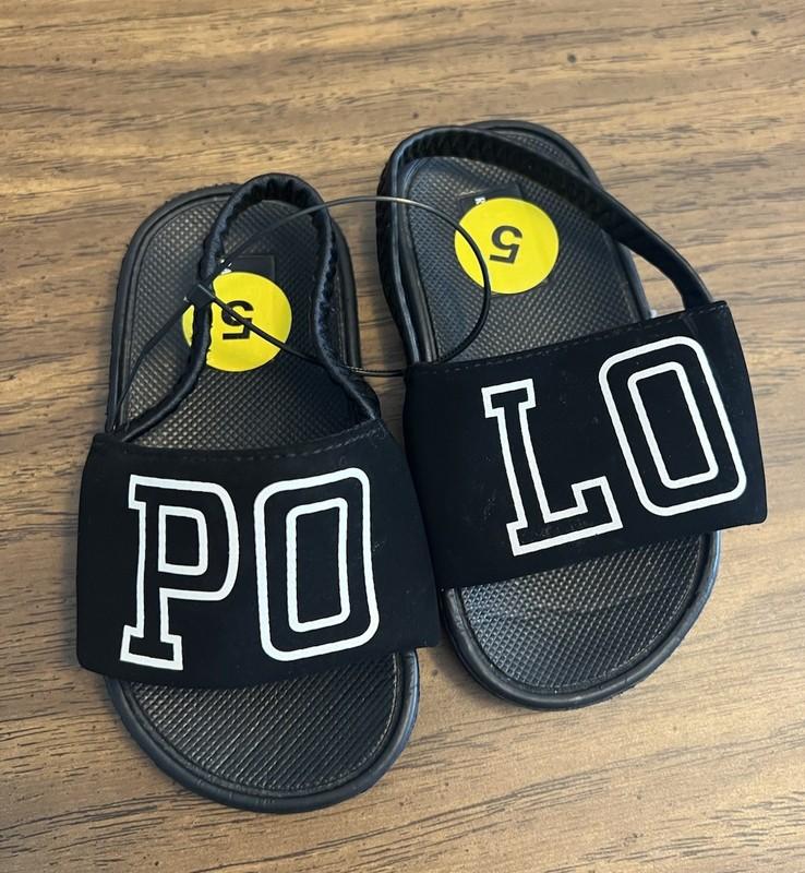 Toddler Ralph Lauren Polo Slides Size 5 NWT
