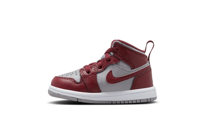 Toddler's Jordan 1 Mid Cherrywood Red/White (DQ8425 615) - 6