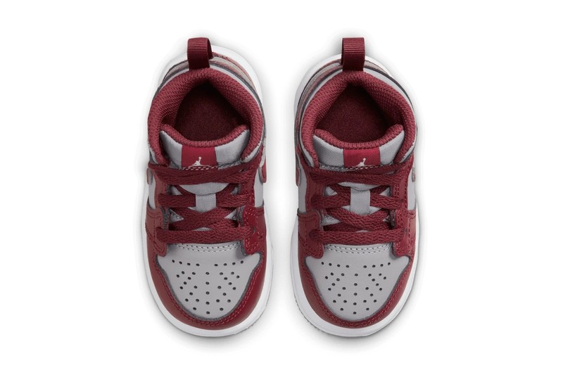 Toddler's Jordan 1 Mid Cherrywood Red/White (DQ8425 615) - 6