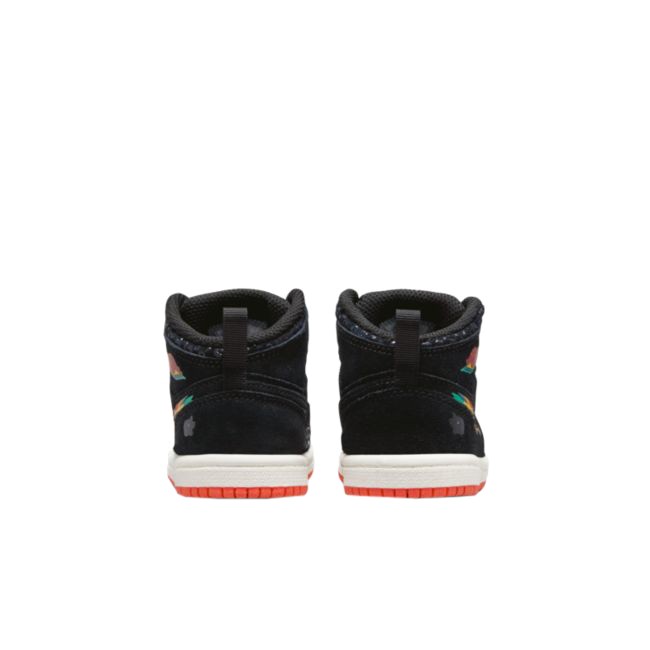 Toddler's Jordan 1 Mid SE "Siempre Familia" Bk/Chile Red-Sl (DN5120 001)