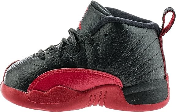 Toddler's Jordan 12 Retro "Flu Game" Black/Varsity Red (850000 002)
