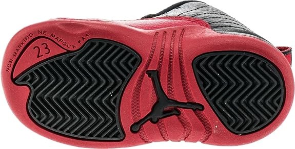 Toddler's Jordan 12 Retro "Flu Game" Black/Varsity Red (850000 002)