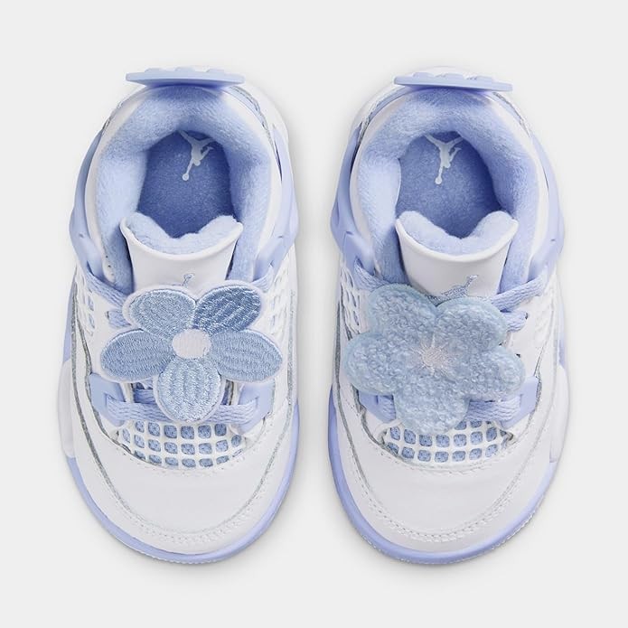 Toddler's Jordan 4 Retro White/Aluminum-Blue Tint (IB8961 100)