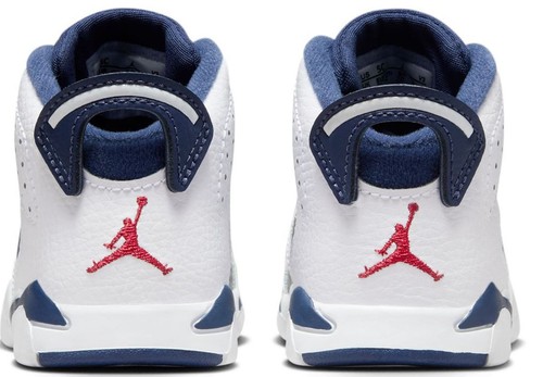 Toddler's Jordan 6 Retro White/University Red (DV3606 164)
