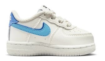 Toddler's Nike Air Force 1 LV8 2 Sail/Bl Chill-Medium Blue (DV0753 100)