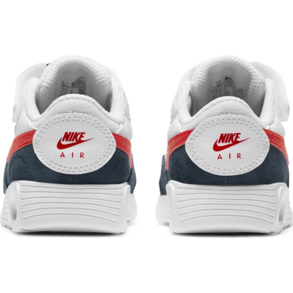 Toddler's Nike Air Max SC White/University Red-Obsidian (CZ5361 103)