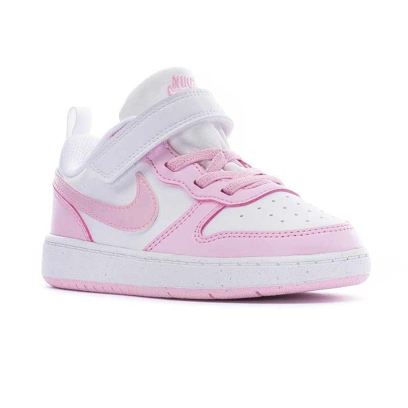 Toddler's Nike Court Borough Low Recraft White/Pink Foam (DV5458 105)