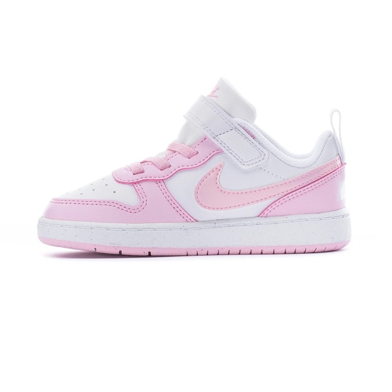 Toddler's Nike Court Borough Low Recraft White/Pink Foam (DV5458 105)