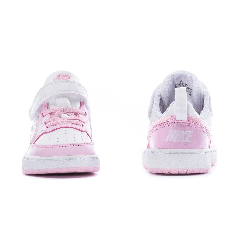 Toddler's Nike Court Borough Low Recraft White/Pink Foam (DV5458 105)