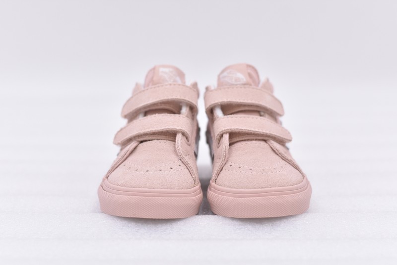 Toddler's Vans Sk8-Mid Reissue Pastel Mono Shoes Rose Smoke Pink Size 4.5