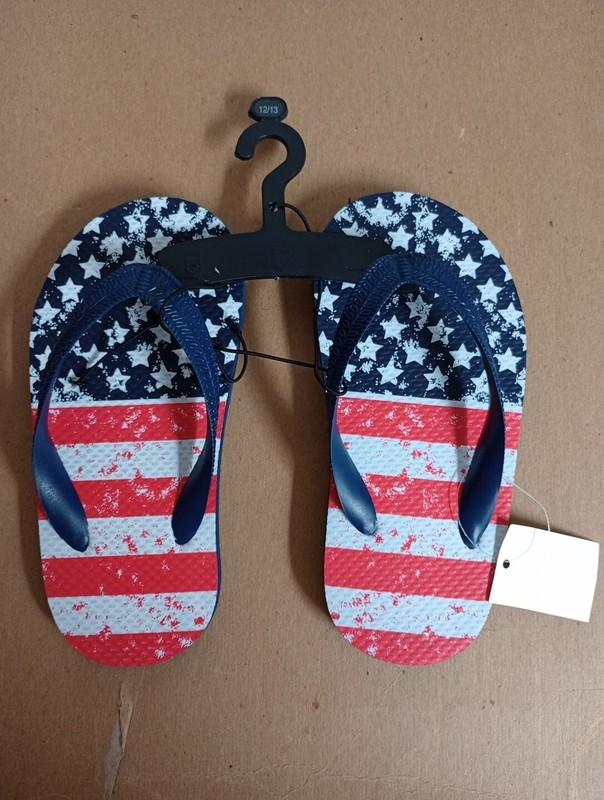 Toddler Sandals Americana Flip Navy Size12/13