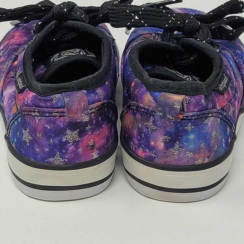 Toddler Shoes Size 7 Galaxy Sneakers Lace Up Canvas Skateboard Style Space Stars