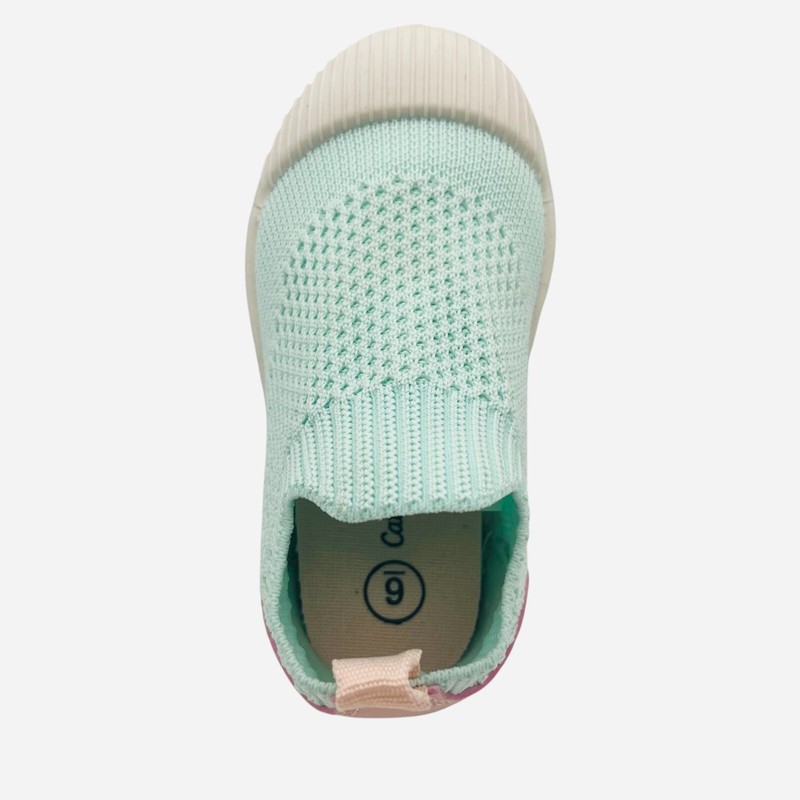 Toddler Slip-On Knit Sneakers Lightweight Summer Breathable Shoes Rubber Sole