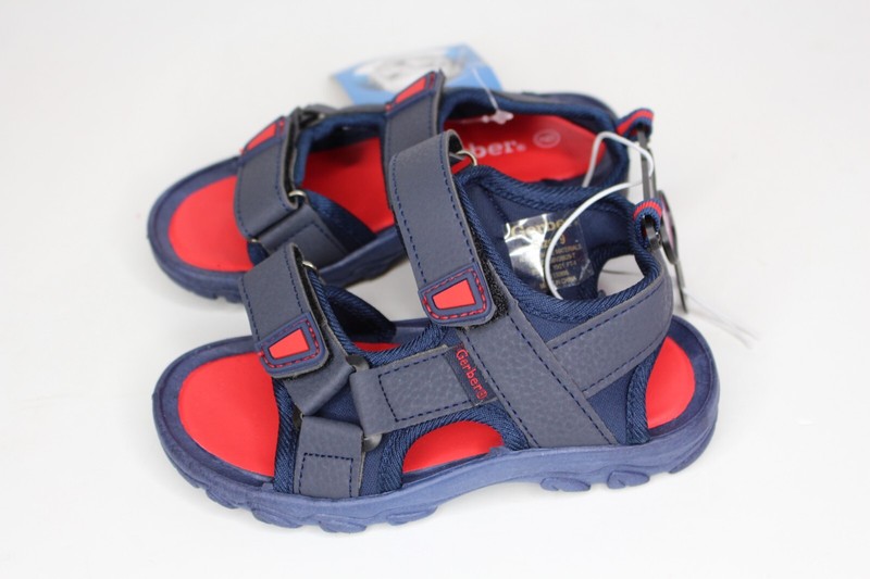Toddlers' Gerber Open Toe Athletic Sandals Navy Size 9