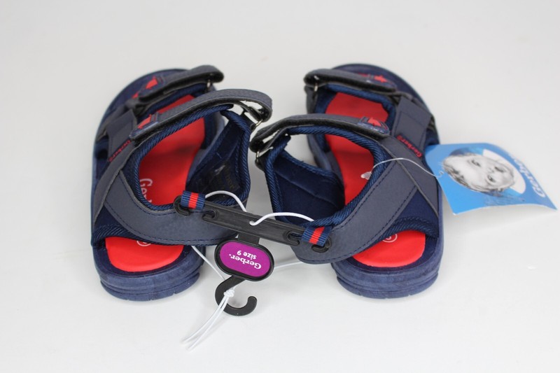 Toddlers' Gerber Open Toe Athletic Sandals Navy Size 9