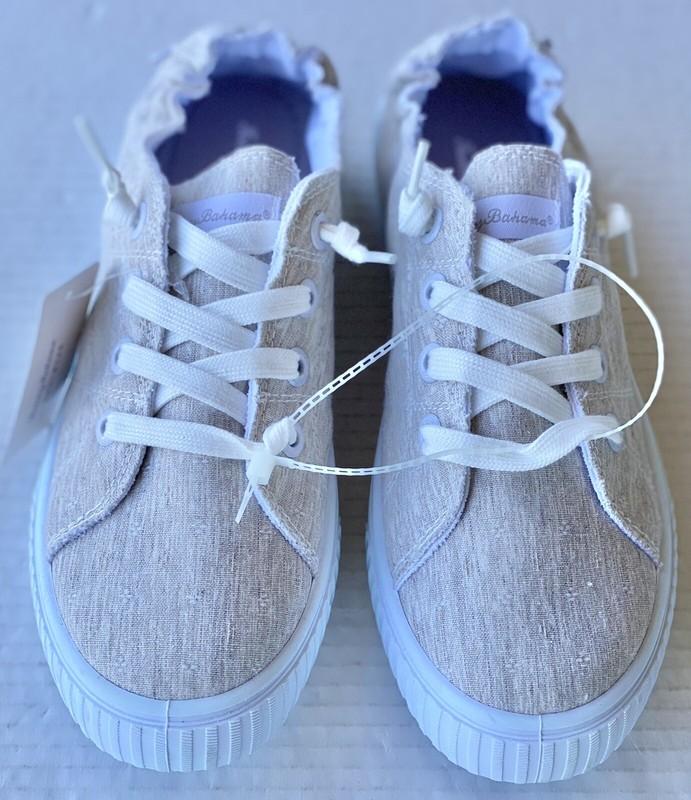 Tommy Bahama Footwear Women's Beige Memory Foam Sneakers Brand New Size 9