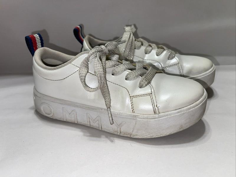 Tommy Hilfiger Shoes Girls Size 2 White Eva Platform Sneakers Tennis Shoe