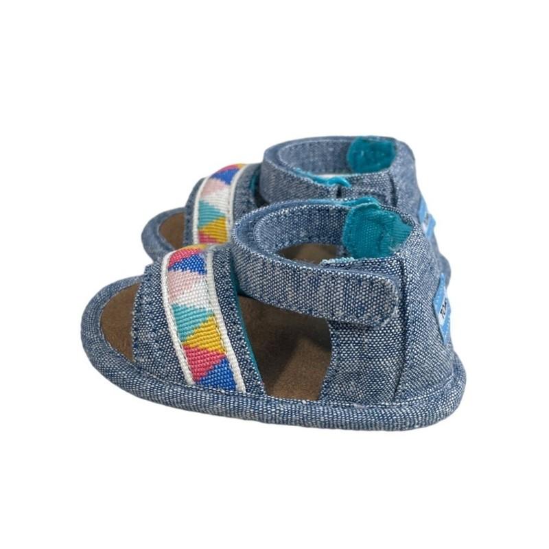 Toms Baby Toddler Girls Denim Tribal Sandals Sz 1