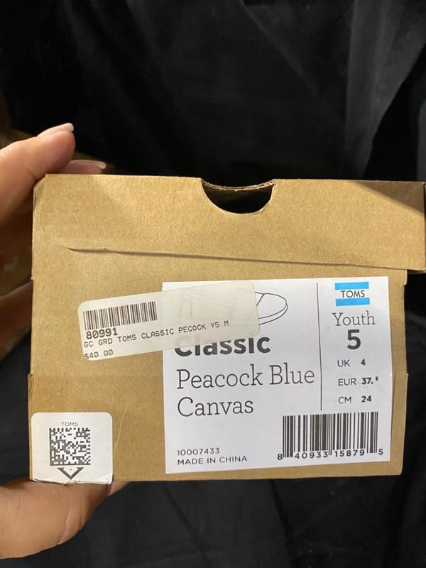 TOMS Classic Canvas Shoes Girls Youth Size 5 Or 5.5 CHOOSE COLOR NEW In Box
