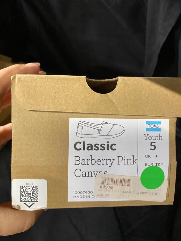 TOMS Classic Canvas Shoes Girls Youth Size 5 Or 5.5 CHOOSE COLOR NEW In Box