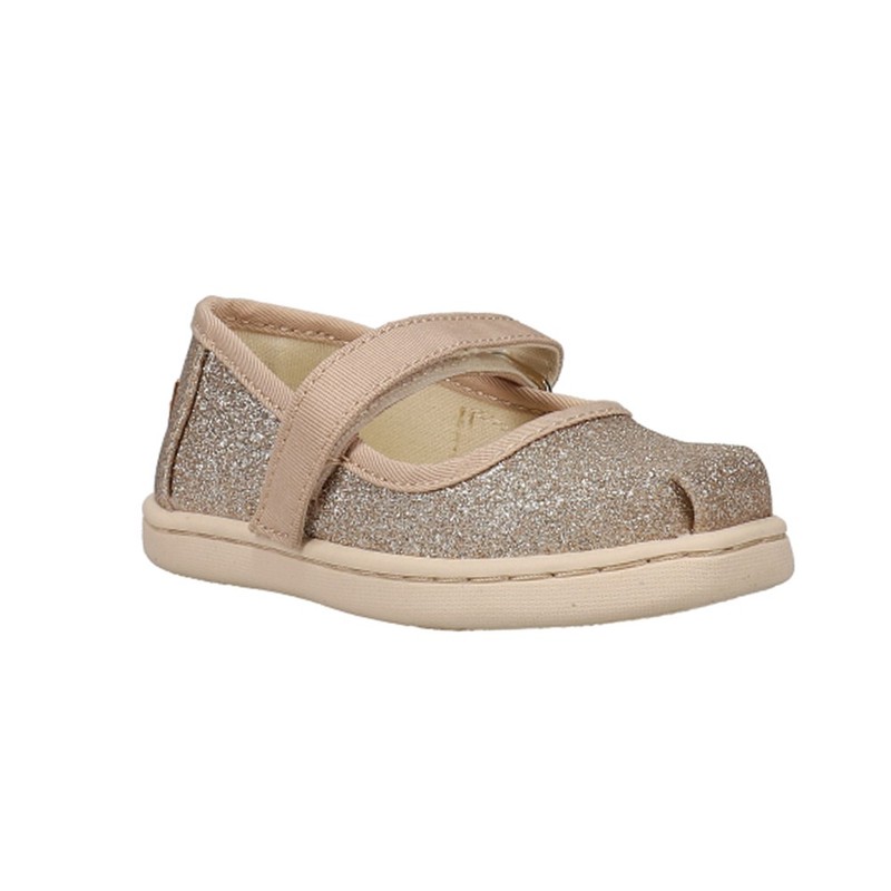 TOMS Mary Jane Glitter Toddler Girls Pink Flats Casual 10017795T