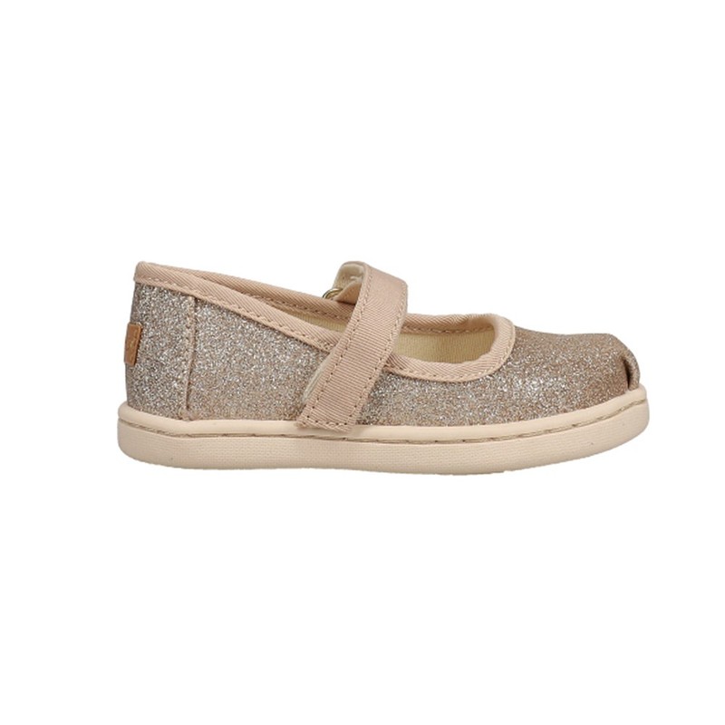 TOMS Mary Jane Glitter Toddler Girls Pink Flats Casual 10017795T