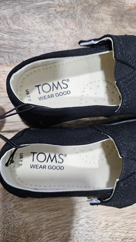 TOMS Toddler Slip On Balck Sz 7