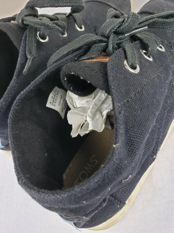 TOMS Youth Black Ankle Chukka Lace Up Casual Shoes Youth Size 2.5