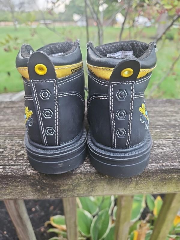 Tonka Hasbro Boys Size 7.5 Black Lace Up Hiker Boots Shoes