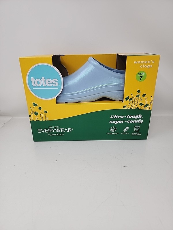 totes Women's Ultra Tough Super Comfy Lightweight Durable Gardening Clog Size 7