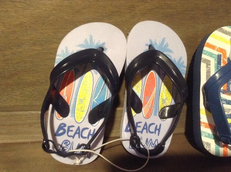 Toy R Us Summer Flip-Flop Sandal Size 5/6 NEW BEACH BUM / SURF