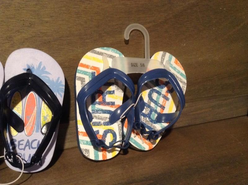 Toy R Us Summer Flip-Flop Sandal Size 5/6 NEW BEACH BUM / SURF