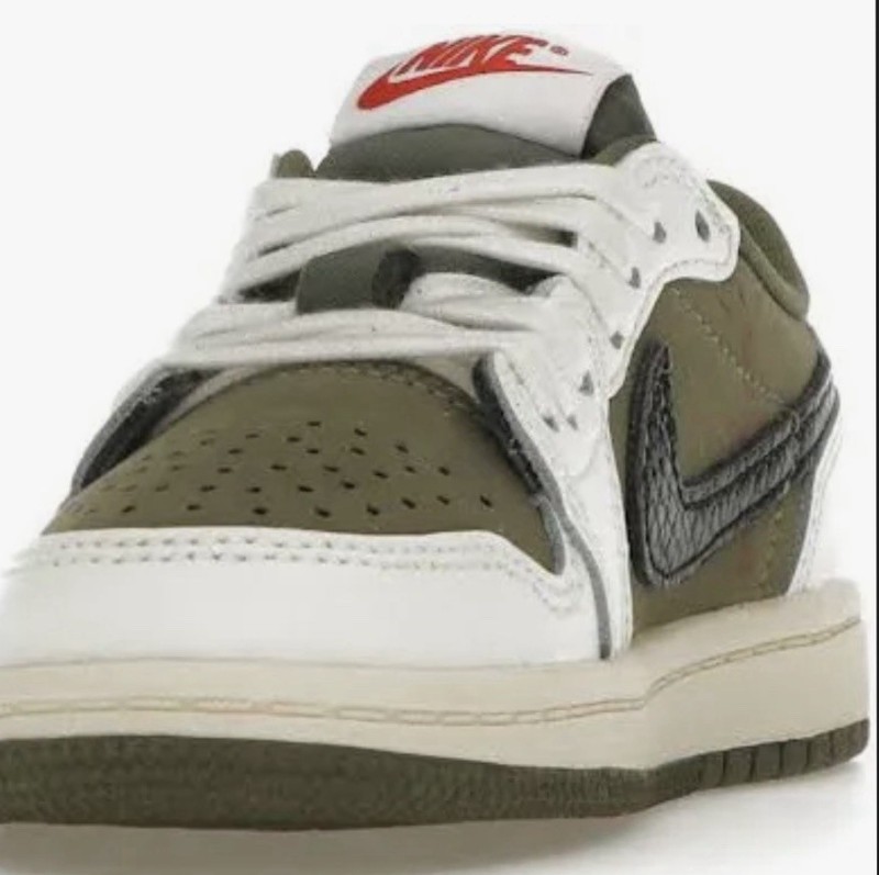 Travis Scott X Air Jordan 1 Retro Low OG SP PS 'Reverse Olive / Medium Olive