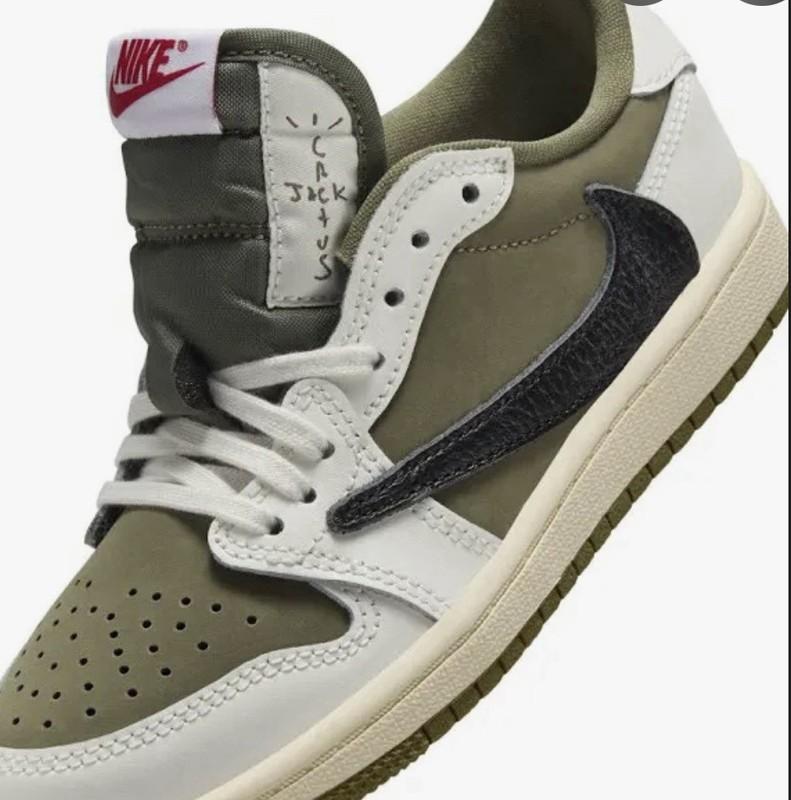 Travis Scott x Air Jordan 1 Retro Low OG SP PS 'Reverse Olive / Medium Olive