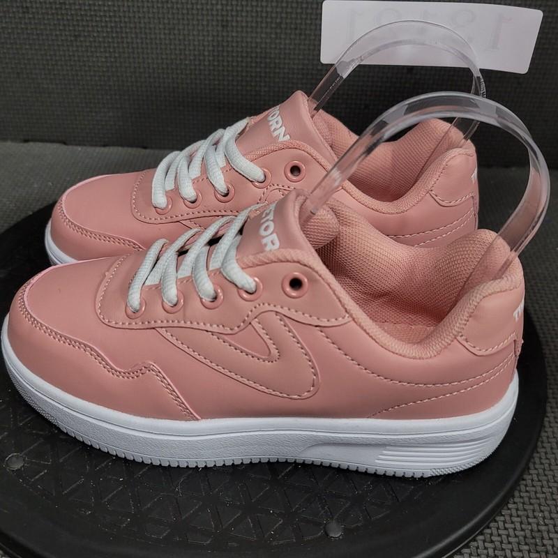 Tretorn Adelle Shoes Toddler Sz 13M Pink White Low Top Sneakers