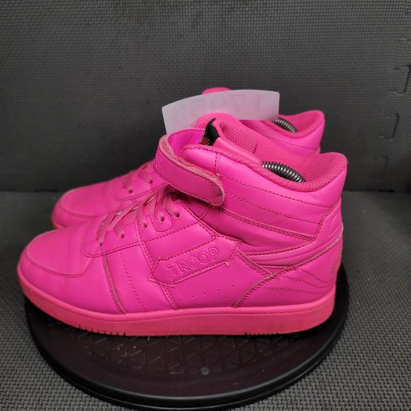 Troop Crown Mid Shoes Youth Sz 7 Pink Athletic Trainers Sneakers