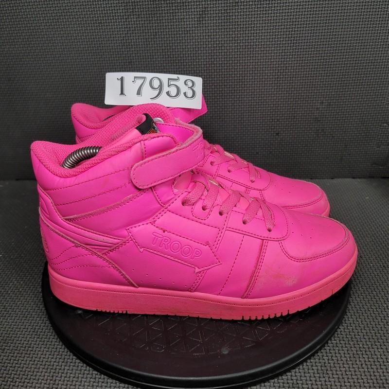 Troop Crown Mid Shoes Youth Sz 7 Pink Athletic Trainers Sneakers