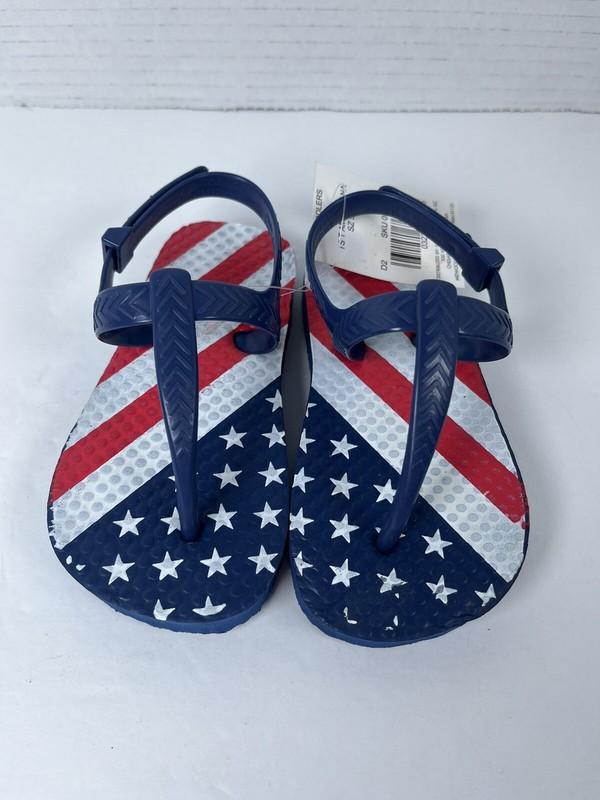 Tropic Sun Toddler Flip Flops American Flag NEW Size 5/6